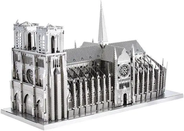 Alt view image 10 of 11 - ICONX 3D Metal Model Kits Notre Dame