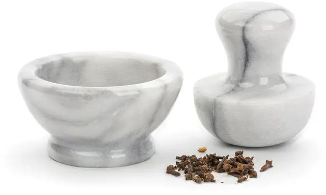 Alt view image 8 of 9 - RSVP White Marble Spice Grinder Set