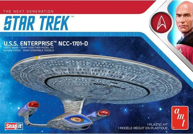 Alt view image 2 of 8 - Star Trek U.s.s. Enterprise D The Next Generation Snap Kit
