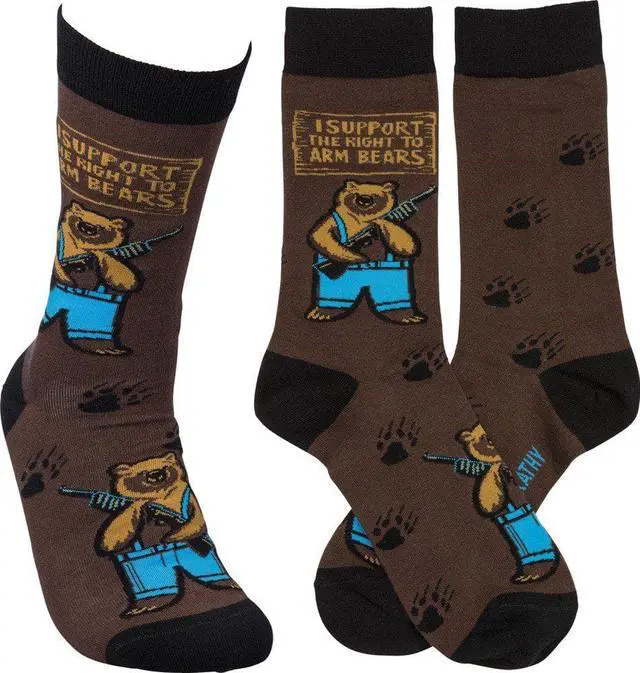 Alt view image 2 of 2 - Primitives by Kathy Socks - I Support The Right To Arm Bears
