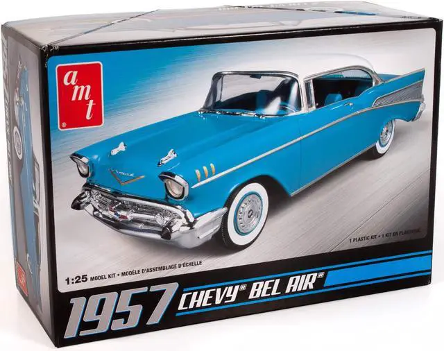 Alt view image 6 of 20 - 1957 Chevy Bel Air 1/25 Scale Plastic Model Kit AMT