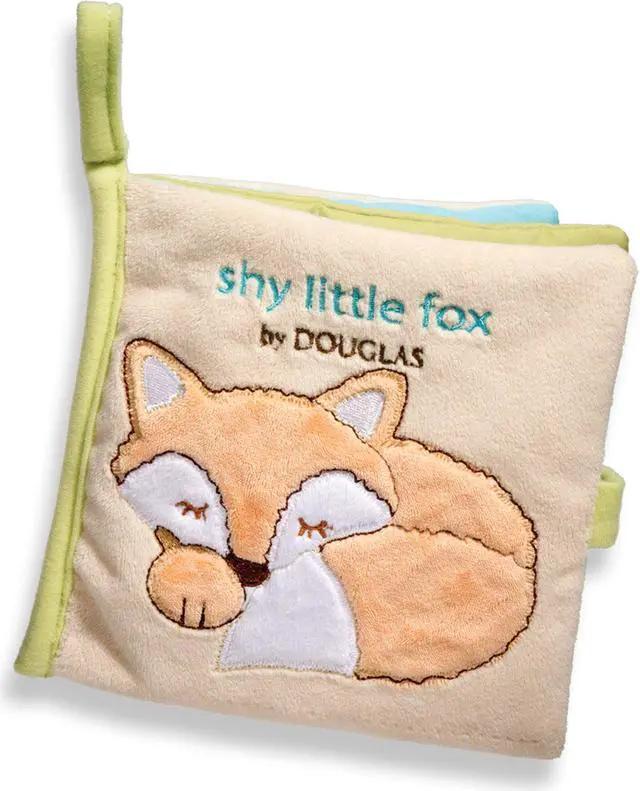 Alt view image 3 of 3 - Shy Fox Soft Book 6 inch - Baby Stuffed Animal by Douglas Cuddle Toys (6400)