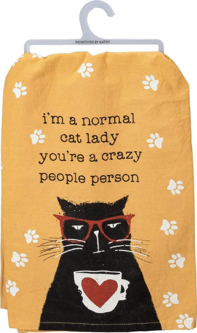 Main image of Normal Cat Lady Dish Towel