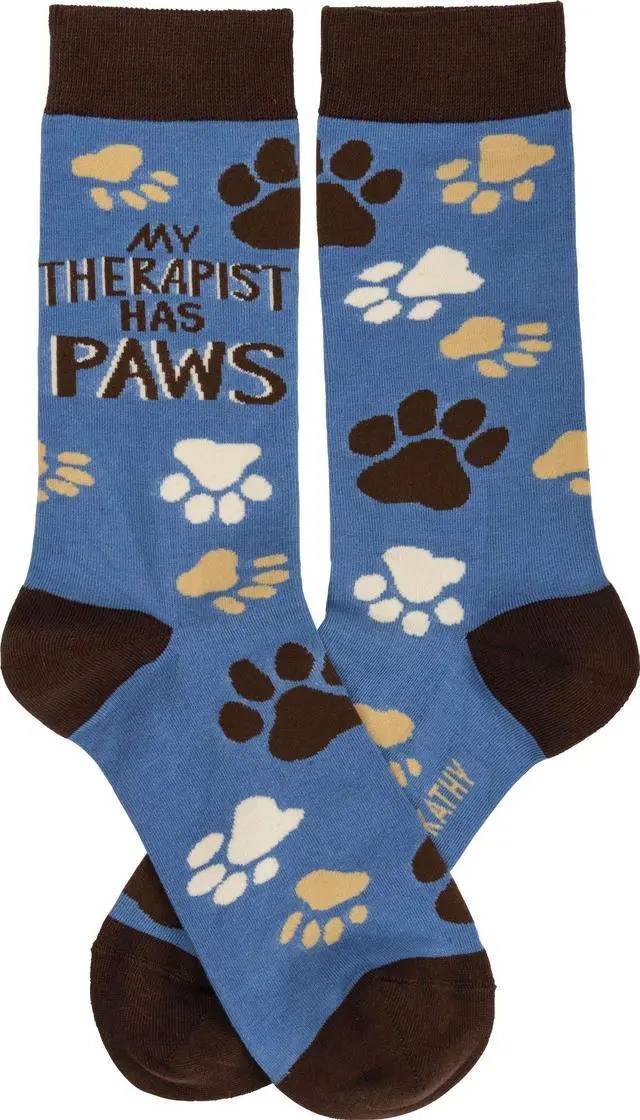 Alt view image 2 of 7 - Therapist Has Paws Socks - 1 Pair