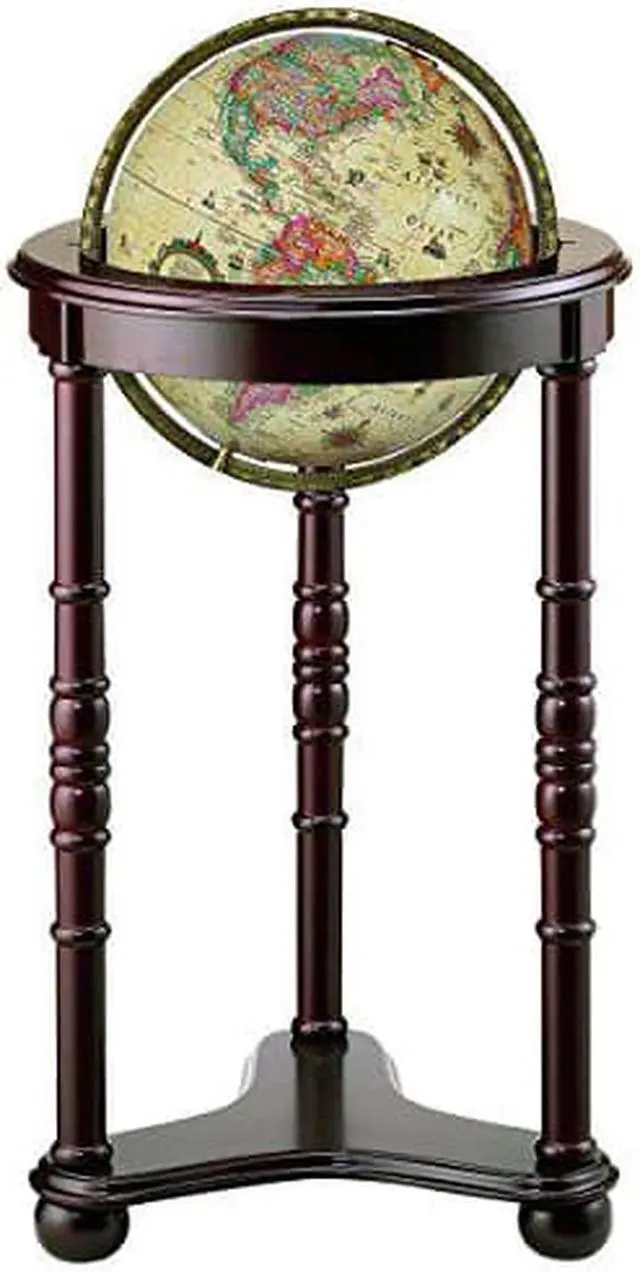 Alt view image 4 of 4 - Replogle Globes Lancaster Illuminated Antique World Globe