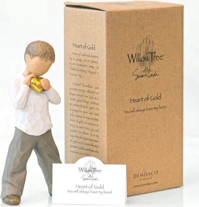 Alt view image 6 of 7 - Willow Tree Heart of Gold, Sculpted Hand-Painted Figure
