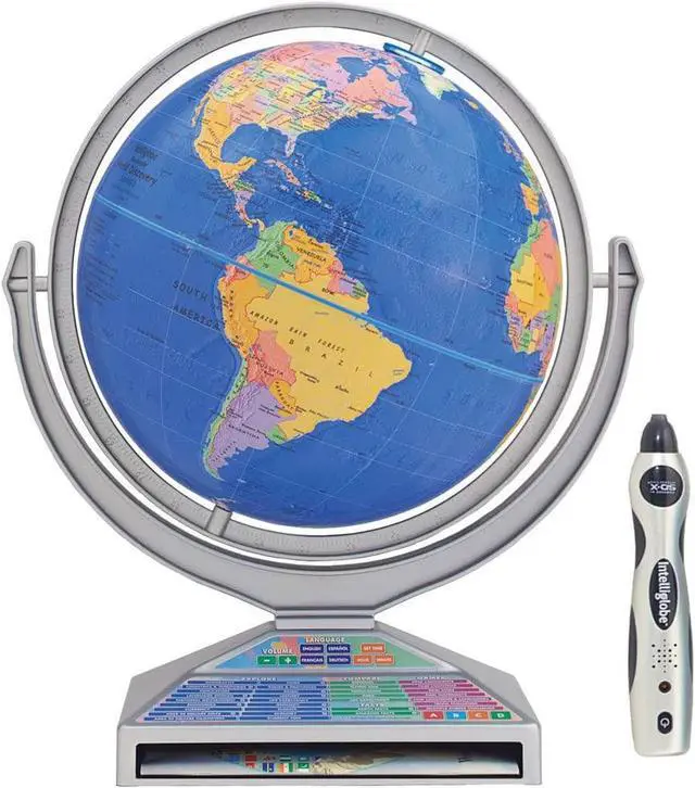 Alt view image 2 of 6 - Replogle Globes Intelliglobe II Deluxe Interactive Globe 12" Dia. (RE-39871)
