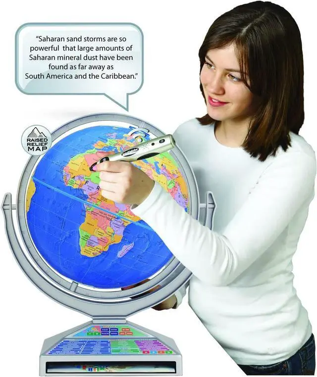 Alt view image 3 of 6 - Replogle Globes Intelliglobe II Deluxe Interactive Globe 12" Dia. (RE-39871)