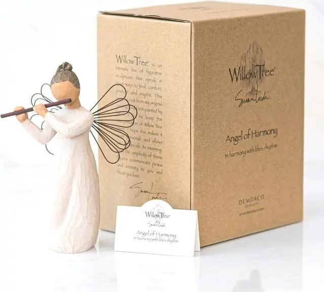 Alt view image 5 of 6 - Willow Tree Angel of Harmony, Sculpted Hand-Painted Figure