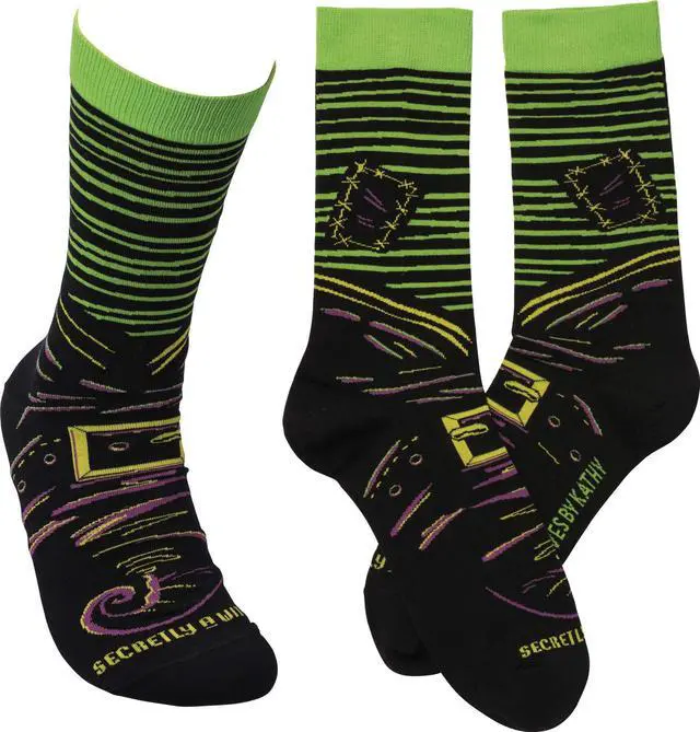 Alt view image 2 of 4 - Primitives by Kathy LOL Made You Smile Silly-Socks, One Size, Secretly a Witch