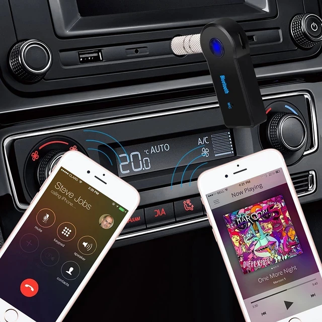 Alt view image 6 of 6 - 2 in 1 Wireless Bluetooth 5.0 Receiver Transmitter Adapter 3.5mm Jack For Car Music Audio Aux A2dp Headphone Reciever Handsfree