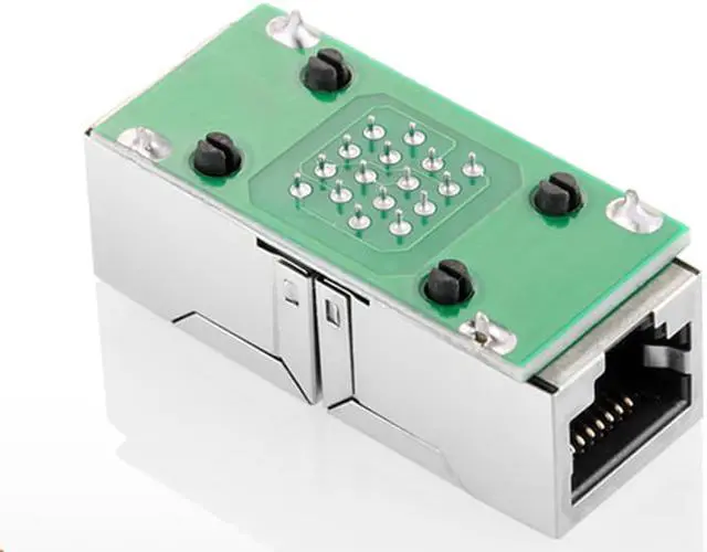 Alt view image 3 of 4 - Female to Female Network LAN Connector Adapter Coupler Extender RJ45 Ethernet Cable Extension Converter 2pcs