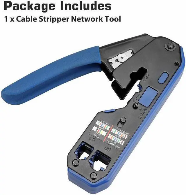 Main image of RJ45 Ethernet Network LAN Tool Kit Network Cable Crimper Crimping Plier Stripper