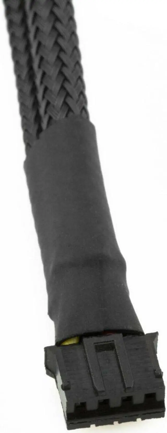 Alt view image 3 of 4 - CRJ 4-Pin PWM GPU Dual Fan Splitter Sleeved Adapter Cable For Graphics Cards