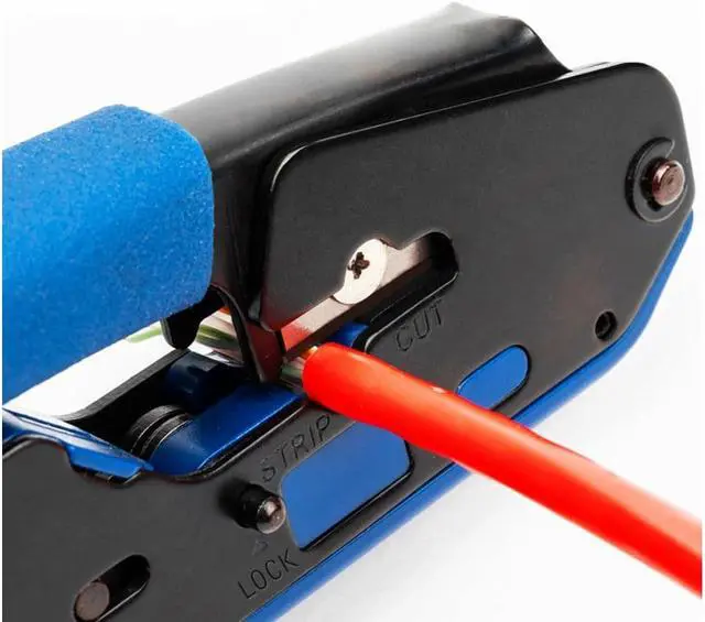 Alt view image 3 of 7 - RJ45 Ethernet Network LAN Tool Kit Network Cable Crimper Crimping Plier Stripper