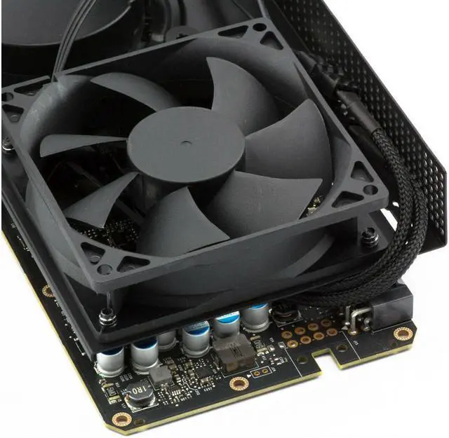 Alt view image 4 of 4 - CRJ 4-Pin PWM GPU Dual Fan Splitter Sleeved Adapter Cable For Graphics Cards