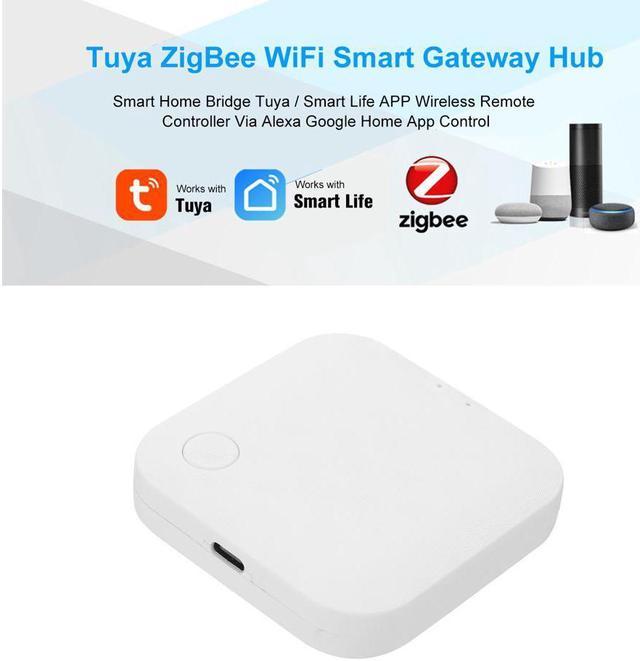 Tuya Zigbee WiFi Smart Gateway Hub Smart Home Bridge Tuya / Smart Life App Wireless Remote Controller Via Alexa Google Home App Control