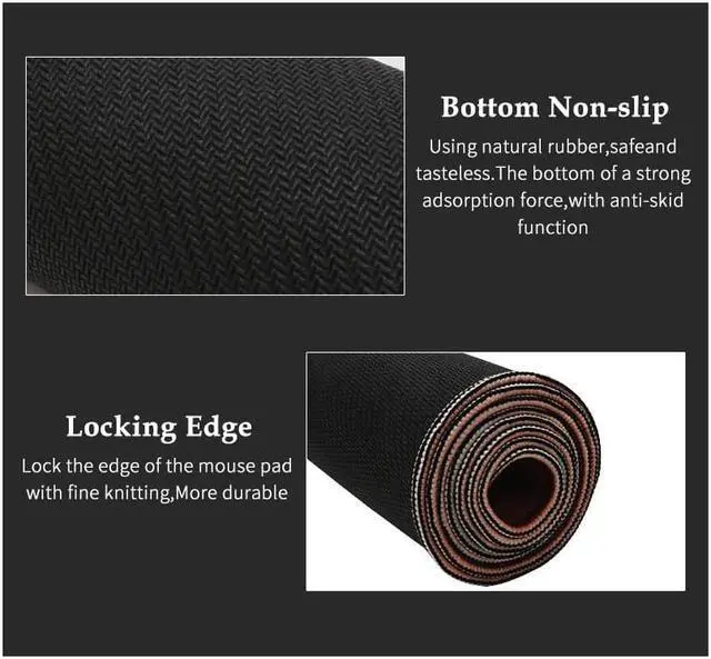 Alt view image 4 of 6 - 800x300MM Large Mouse Pad Anti-slip Natural Rubber Gaming Mousepad Rick And Morty with Locking Edge Gamer Keyboard Mat XL For PC Computer Laptop Desktop