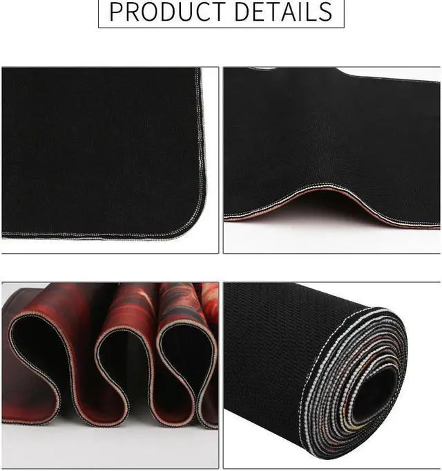 Alt view image 5 of 6 - 800x300MM Large Mouse Pad Anti-slip Natural Rubber Gaming Mousepad Rick And Morty with Locking Edge Gamer Keyboard Mat XL For PC Computer Laptop Desktop