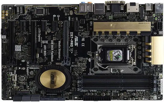 Alt view image 5 of 7 - ASUS Z97-PRO LGA 1150 Intel Z97 HDMI SATA 6Gb/s USB 3.0 ATX Intel Motherboard Certified Refurbished