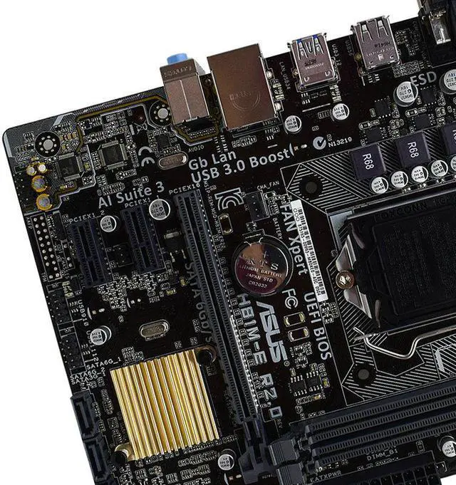Alt view image 6 of 6 - ASUS H81M-E R2.0 motherboard Socket LGA 1150 DDR3 H81 SATA3 USB3.0 Desktop Motherboard