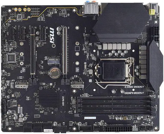Alt view image 6 of 10 - MSI Z490-S01 LGA 1200 Intel Z490 Gaming PC Motherboard ddr4 128G Core i9 10900K i7 10700K cpus 2×M.2 PCI-E 3.0 HDMI USB 3.2 ATX