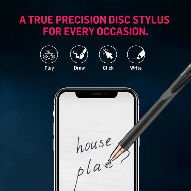 Alt view image 7 of 7 - Adonit Pro 4 (Black) Luxury Capacitive Stylus Pen, High Sensitivity Fine Point and Precision,Stylus for iPad, Air, Mini, Android, iPhone, Surface, Other Touch Screens, Compatible for All Touchscreens
