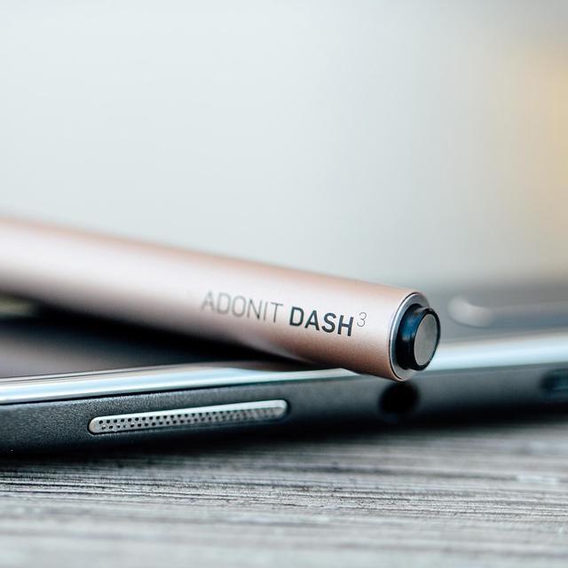 Alt view image 3 of 7 - Adonit Dash 3 (Black) - Capacitive Fine Point Stylus Pencil for iPad, iPad Pro, iPhone, Android, and Touch Screen Tablets