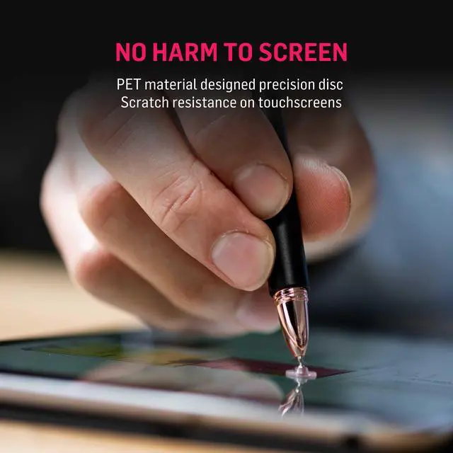 Alt view image 4 of 7 - Adonit Pro 4 (Black) Luxury Capacitive Stylus Pen, High Sensitivity Fine Point and Precision,Stylus for iPad, Air, Mini, Android, iPhone, Surface, Other Touch Screens, Compatible for All Touchscreens