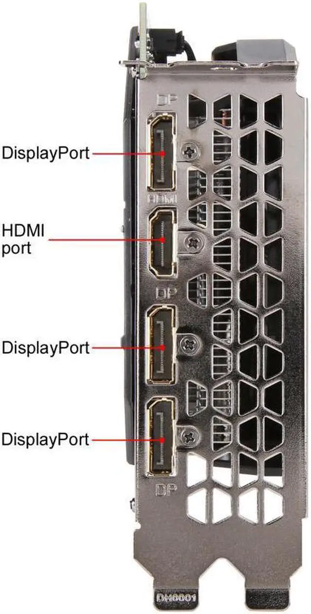Alt view image 3 of 7 - GIGABYTE GeForce GTX 1660 OC 6G Graphics Card, 2 x WINDFORCE Fans, 6GB 192-Bit GDDR5, GV-N1660OC-6GD Video Card