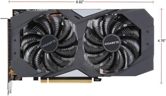 Alt view image 6 of 7 - GIGABYTE GeForce GTX 1660 OC 6G Graphics Card, 2 x WINDFORCE Fans, 6GB 192-Bit GDDR5, GV-N1660OC-6GD Video Card
