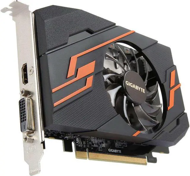 Alt view image 2 of 6 - GIGABYTE GeForce GT 1030 OC GDDR5 DirectX 12 GV-N1030OC-2GI 2GB 64-Bit PCI Express 3.0 x16 Video Card