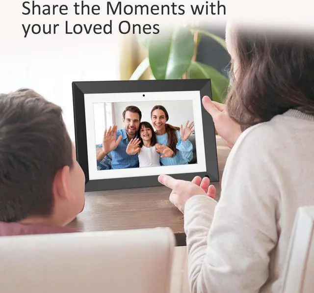 Alt view image 5 of 7 - FULLJA WiFi Digital Picture Frame with Video Call Function,10 inch Smart FHD Display with Deep Bass Box,16GB Memory, Video Calling Device for Grandparents - Stay Connected with Video Calling Via App
