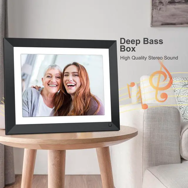 Alt view image 4 of 7 - FULLJA 11 Inch WiFi Digital Picture Frame with IPS Touch Screen, FHD Display 16GB Storage, Electronic Cloud Wifi Digital Frames Share Photos/Videos Via Email APP Remotely, Support Video Music