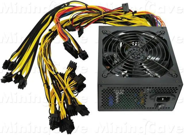 Alt view image 5 of 8 - 1600W Mining Power Supply Direct 6 PIN to Riser for 6 GPU