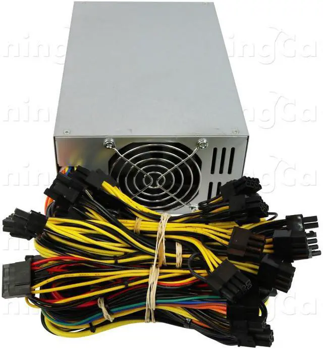 Alt view image 6 of 7 - MiningCave GPU Mining Power Supply 2000W Direct 6 PIN to Riser for 8 GPU