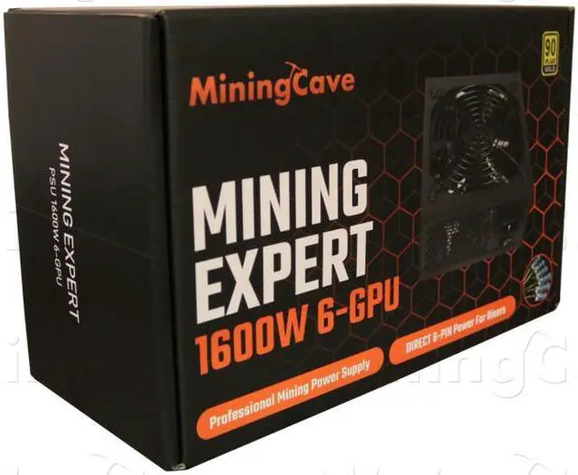 Alt view image 2 of 8 - 1600W Mining Power Supply Direct 6 PIN to Riser for 6 GPU
