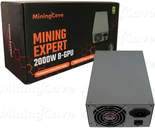 Main image of MiningCave GPU Mining Power Supply 2000W Direct 6 PIN to Riser for 8 GPU