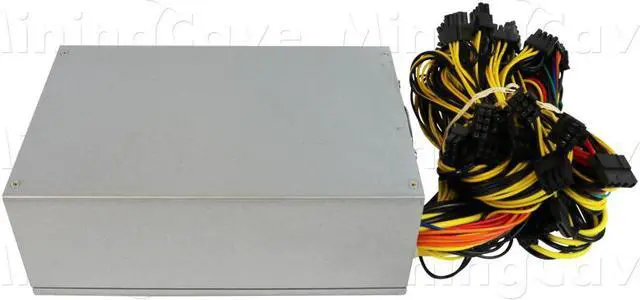 Alt view image 5 of 7 - MiningCave GPU Mining Power Supply 2000W Direct 6 PIN to Riser for 8 GPU