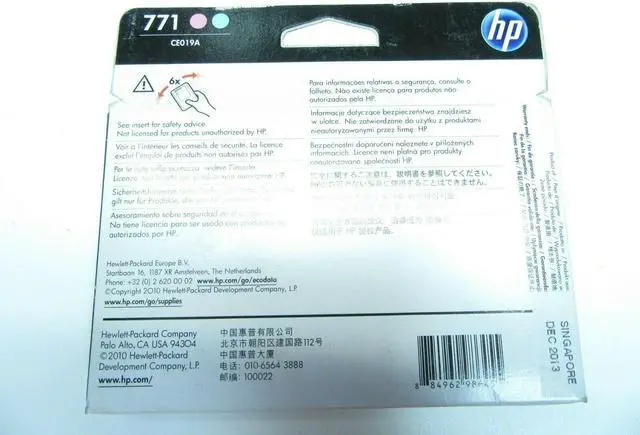 Alt view image 3 of 3 - HP CE019A Light Magenta / Light Cyan Designjet Printhead