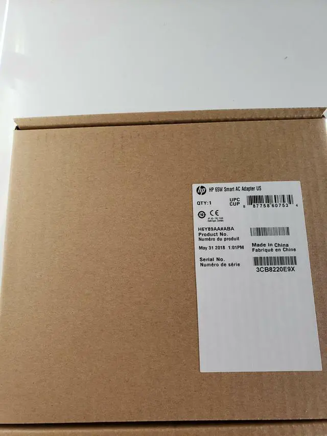 Alt view image 8 of 12 - HP 65W Smart AC Adapter H6Y89AA-ABA AC Adapter