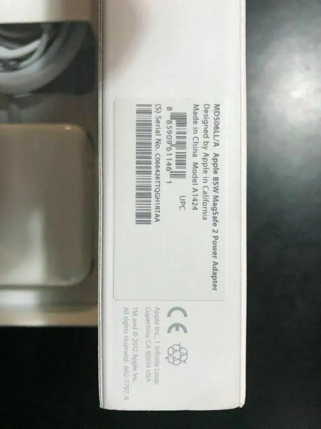 Alt view image 3 of 5 - Apple MD506LL/A 85W MagSafe 2 Power Adapter for 15-inch MacBook Pro with Retina display