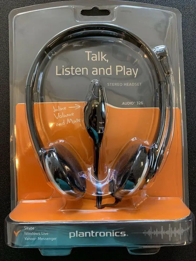 Alt view image 8 of 8 - PLANTRONICS .Audio 326 Supra-aural Stereo Headset