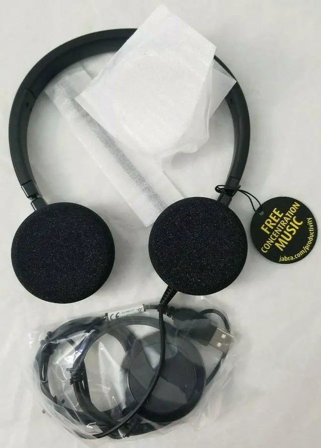 Alt view image 6 of 6 - Jabra EVOLVE 20 UC Stereo Black USB Professional Headset with Easy Call Management and Great Sound for Calls and Music 4999-829-209