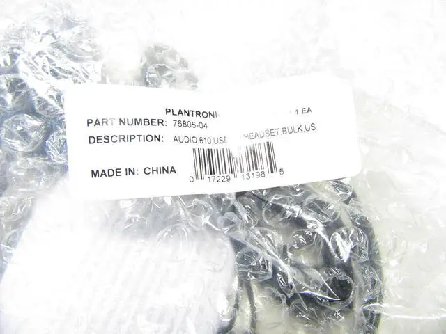 Alt view image 4 of 6 - Plantronics Audio 610 Mono Black 76805-04 USB Connector Single Ear Headphone/Headset