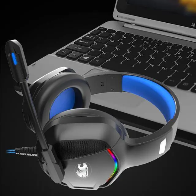 Alt view image 7 of 7 - IMYB A36 Gaming Headset with Microphone for Pc, Xbox One Series X/s, Ps4, Ps5, Switch, Stereo Wired Noise Cancelling Over-Ear Headphones with Mic for Computer, Laptop, Mac, Nintendo, Gamer (Blue)
