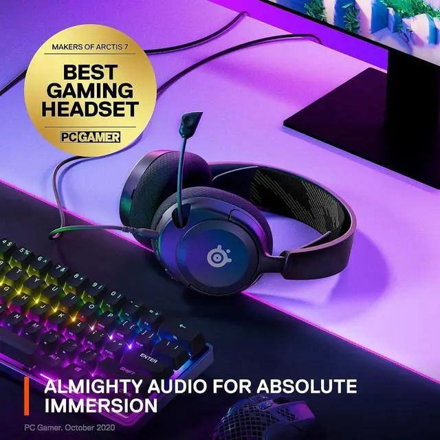 Alt view image 3 of 7 - Arctis Nova 1 Multi-System Gaming Headset  Hi-Fi Drivers  360° Spatial Audio  Comfort Design  Durable  Ultra Lightweight  Noise-Cancelling Mic  PC PS5/PS4 Switch Xbox - Black