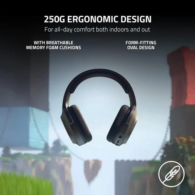 Alt view image 3 of 6 - Barracuda X Wireless Gaming &Mobile Headset (PC, Playstation, Switch, Android, iOS): 2.4GHz Wireless + Bluetooth - Lightweight - 40mm Drivers - Detachable Mic - 50 Hr Battery - Black