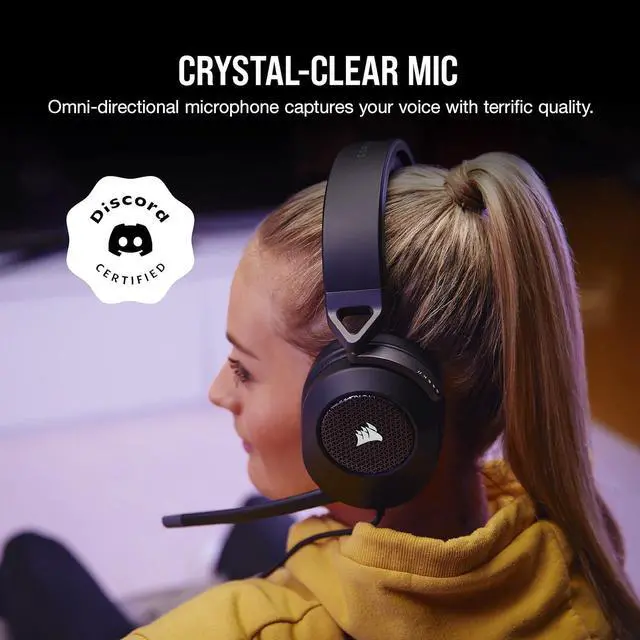 Alt view image 4 of 7 - HS65 SURROUND Gaming Headset (Leatherette Memory Foam Ear Pads, Dolby Audio 7.1 Surround Sound on PC and Mac, SonarWorks SoundID Technology, Multi-Platform Compatibility) Carbon