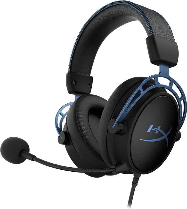 Alt view image 5 of 7 - HyperX Cloud Alpha S - PC Gaming Headset, 7.1 Surround Sound, Adjustable Bass, Dual Chamber Drivers, Chat Mixer, Breathable Leatherette, Memory Foam, and Noise Cancelling Microphone - Blue